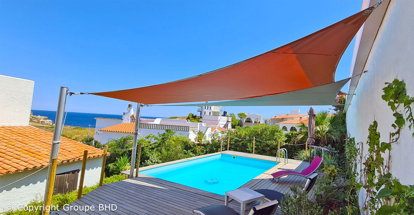 Bâche sur mesure : terrasse