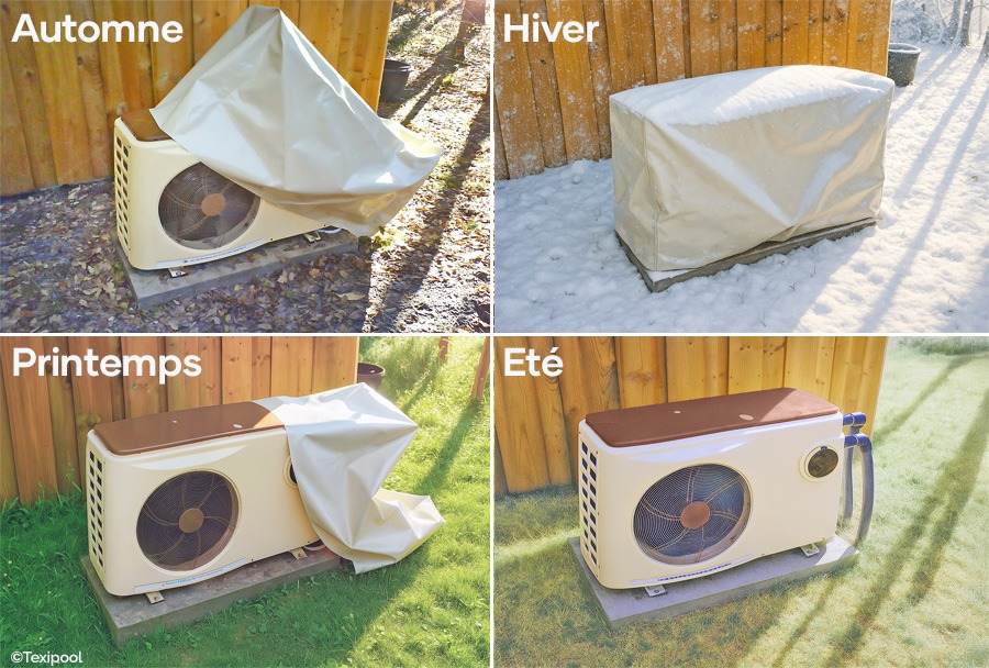 Protection PAC piscine. Hivernage pompe piscine