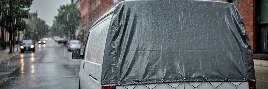 bache de protection pour véhicule utilitaire