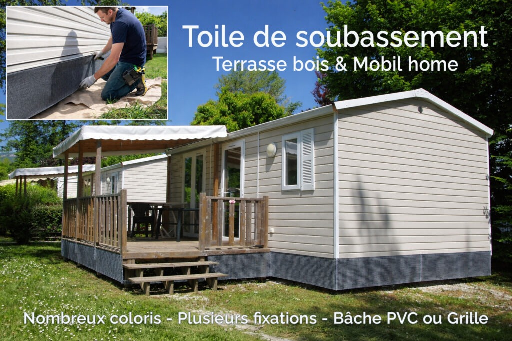 aération sous une bâche de mobil-home