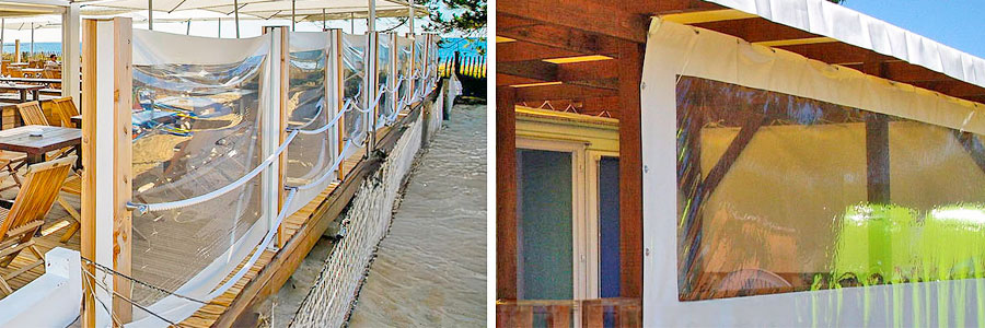 bâche cristal pvc transparent