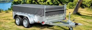 bâches pour remorque sur mesure avec porte échelle